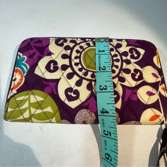 VERA BRADLEY Accordion Wallet PLUM CRAZY - Picture 2 of 5